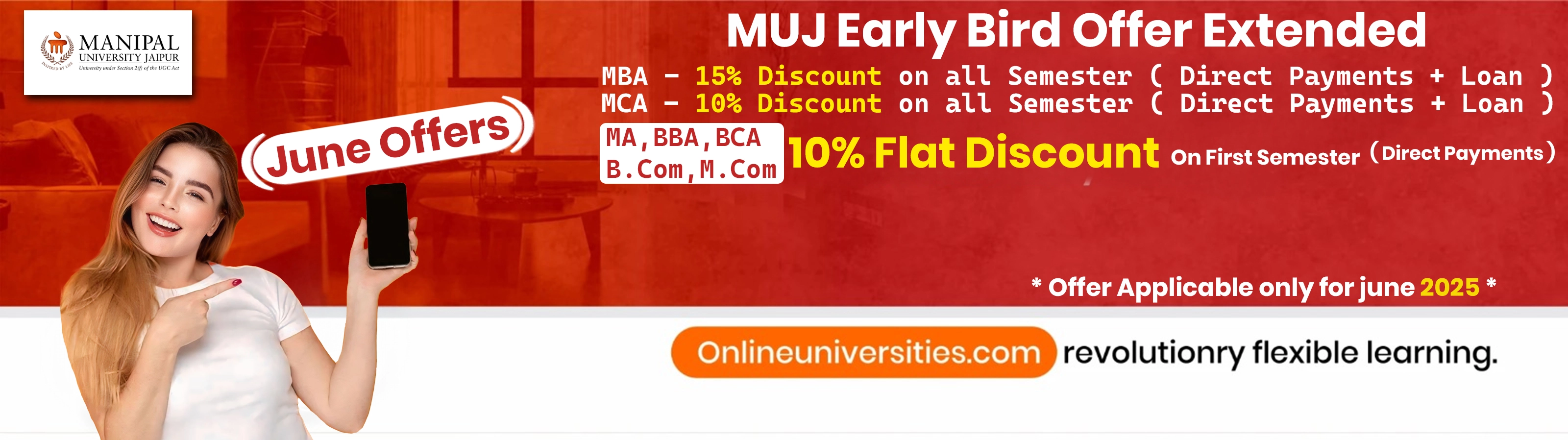 Muj early bird offer