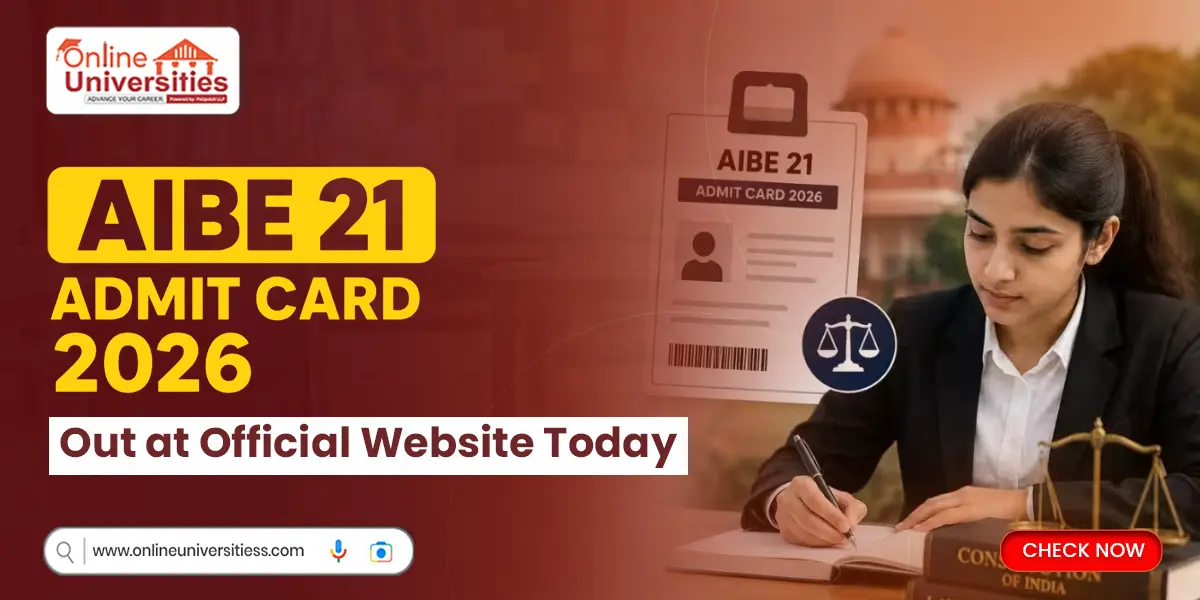 AIBE 21 Admit Card 2026 Out at Official Website Today