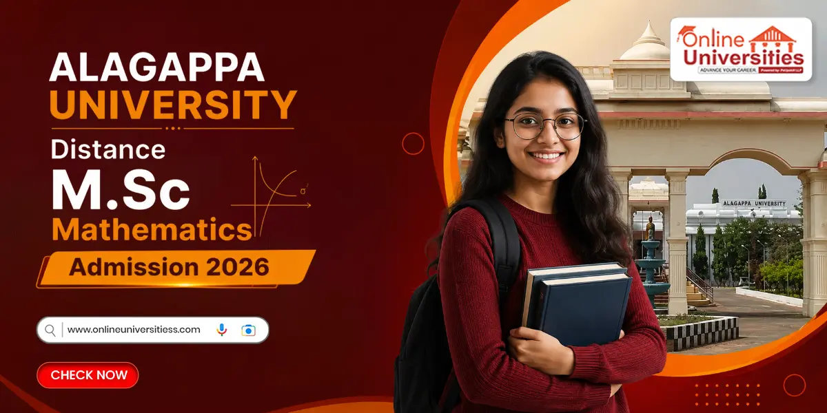 Alagappa University Distance M.Sc Mathematics Admission 2026