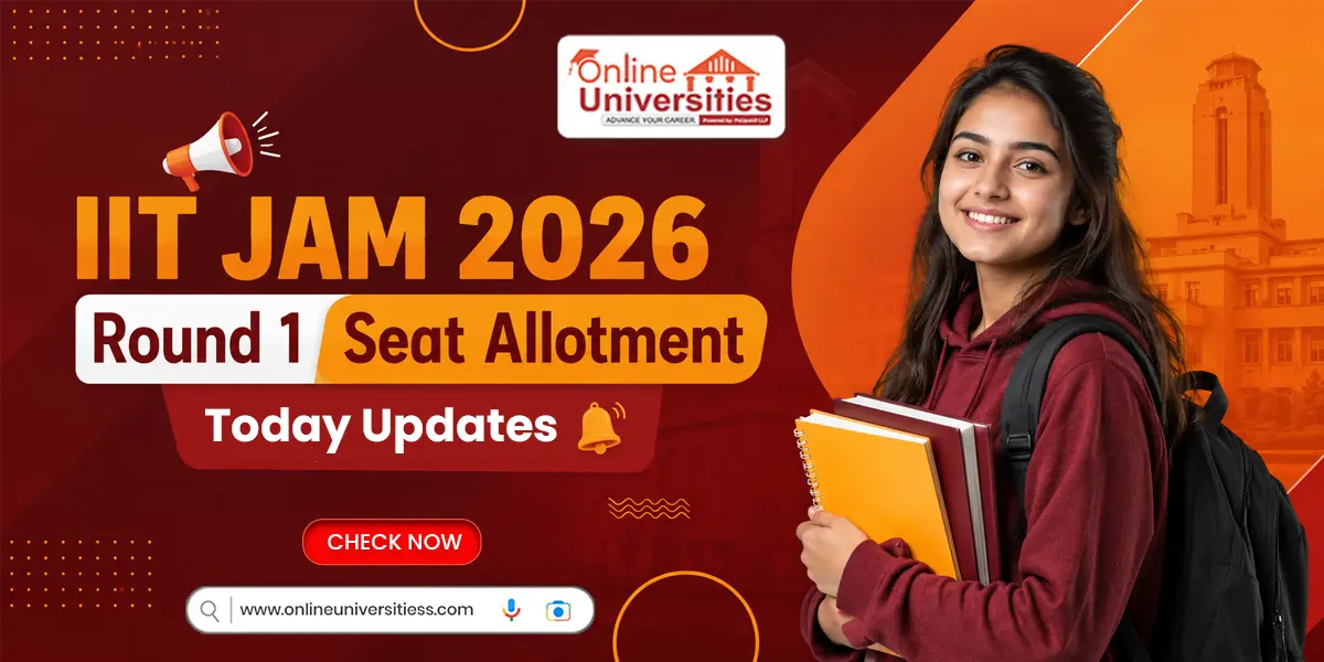 IIT JAM 2026 Round 1 Seat Allotment Today Updates