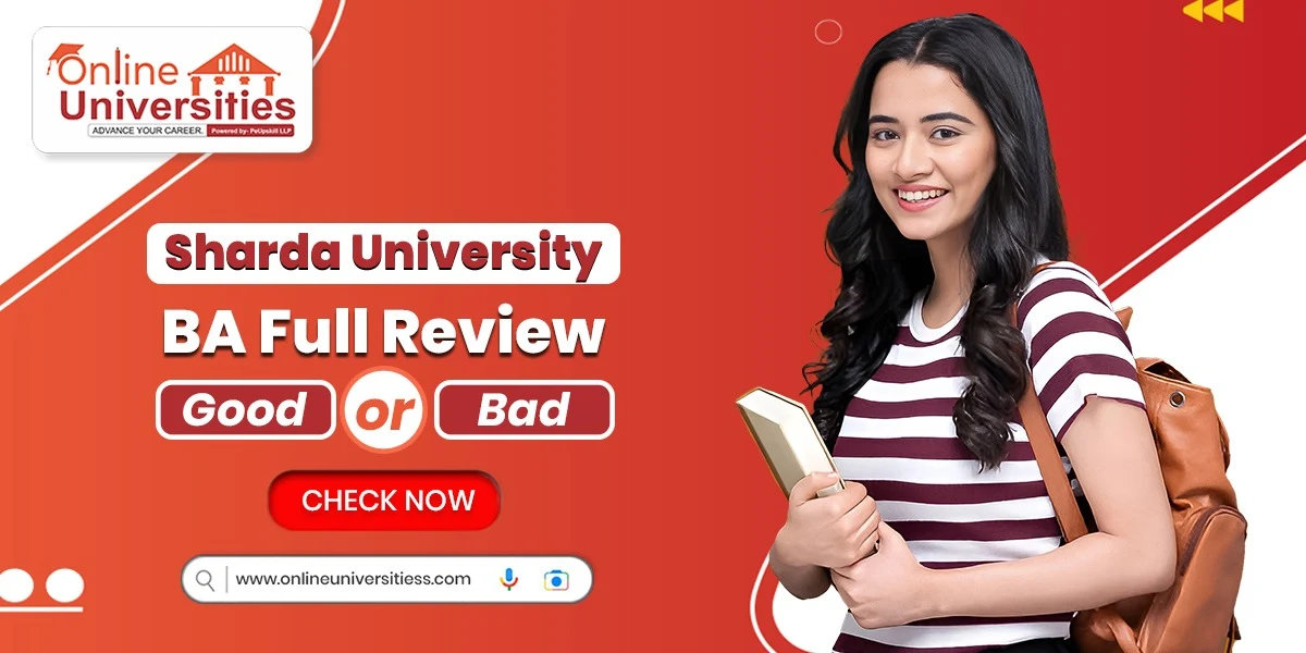 Sharda University Online BA Admission Review 2026